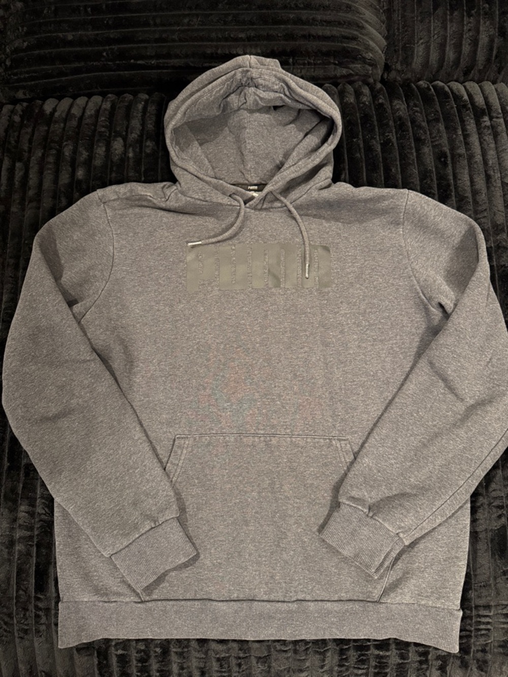 Puma Men's Heather Gray Pullover Hoodie